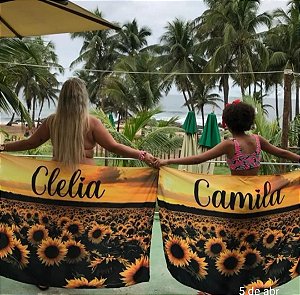 Canga girassol 52 personalizada